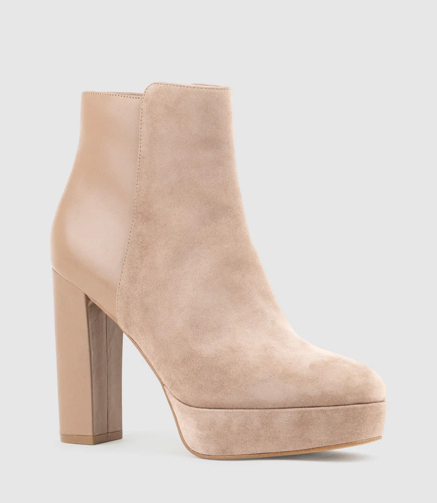 ULIAS110 Half N Half Platform Boot in Nude Calf - Image 2