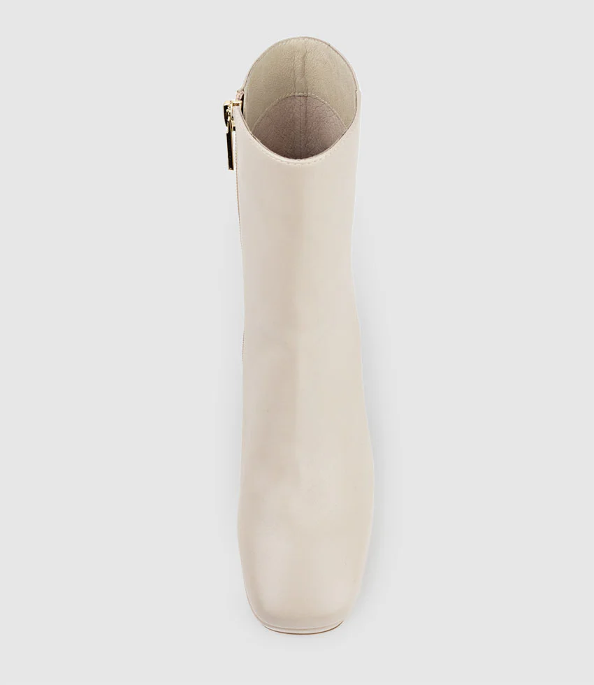 URIEL95 Platform Boot in Nude Baby Calf - Image 4