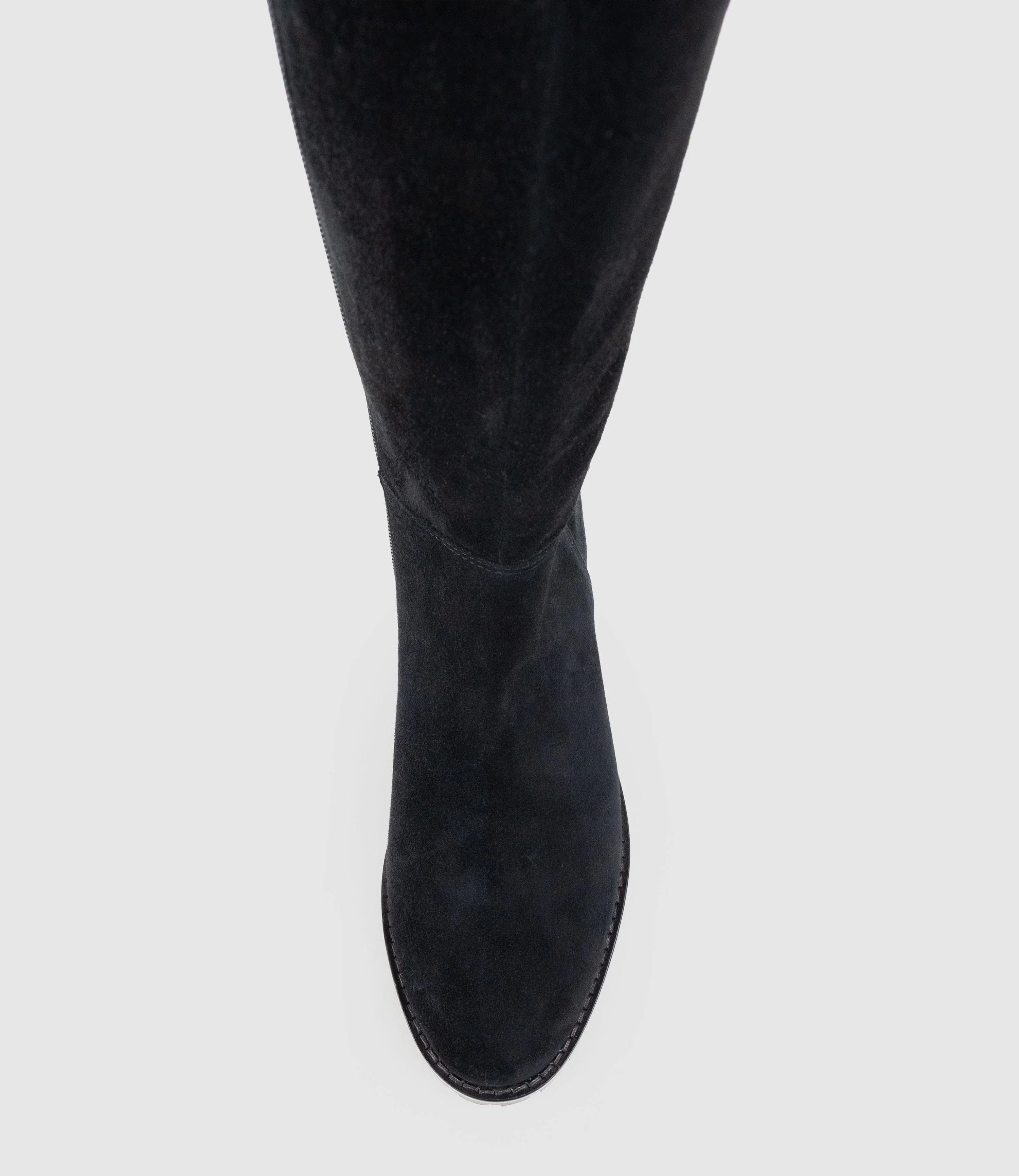 VACANO30 Wide Fit Knee High Boot in Black Suede - Image 6