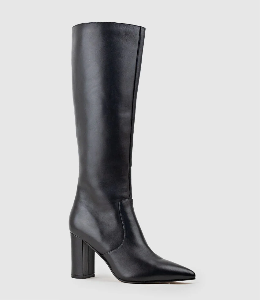VAIN85 Knee High Boot in Black - Image 2