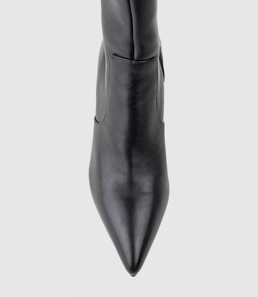 VAIN85 Knee High Boot in Black - Image 4