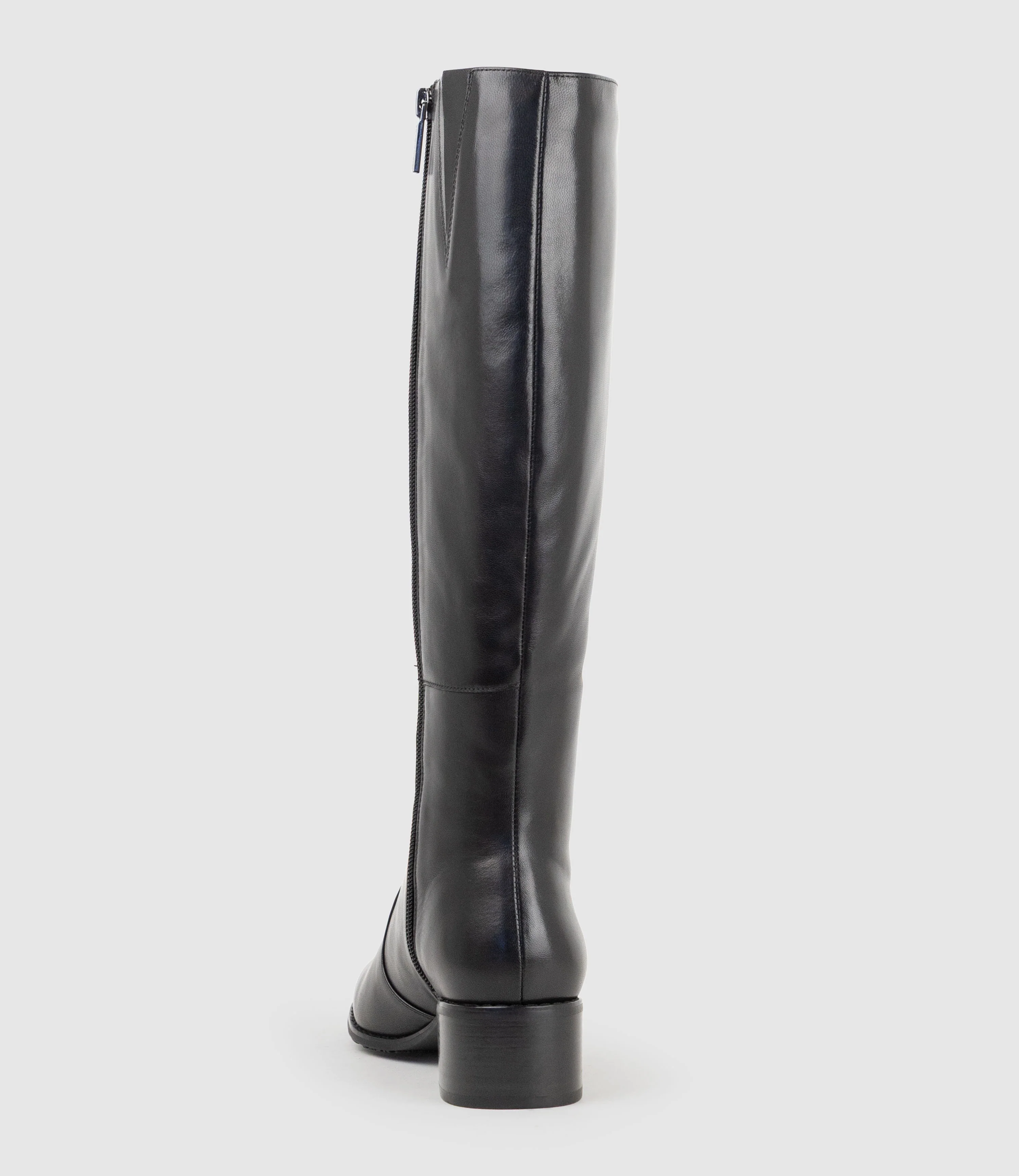 VALE40 Wide Fit Knee High Boot in Black - Image 3