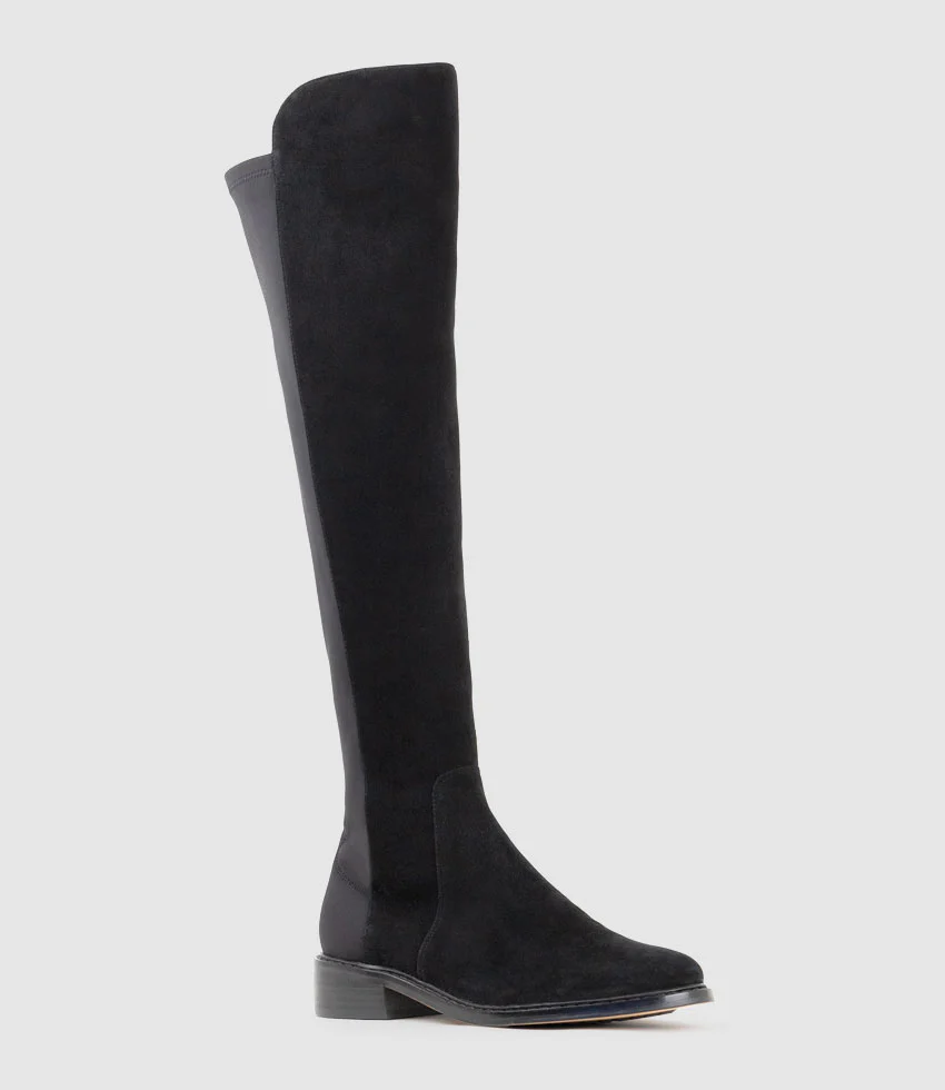 VELVET30 OTK Boot in Black Suede - Image 3