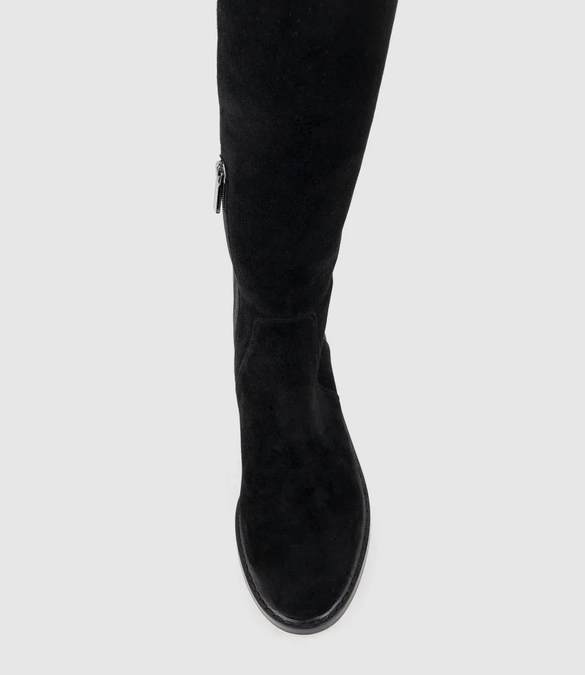 VELVET30 OTK Boot in Black Suede - Image 5
