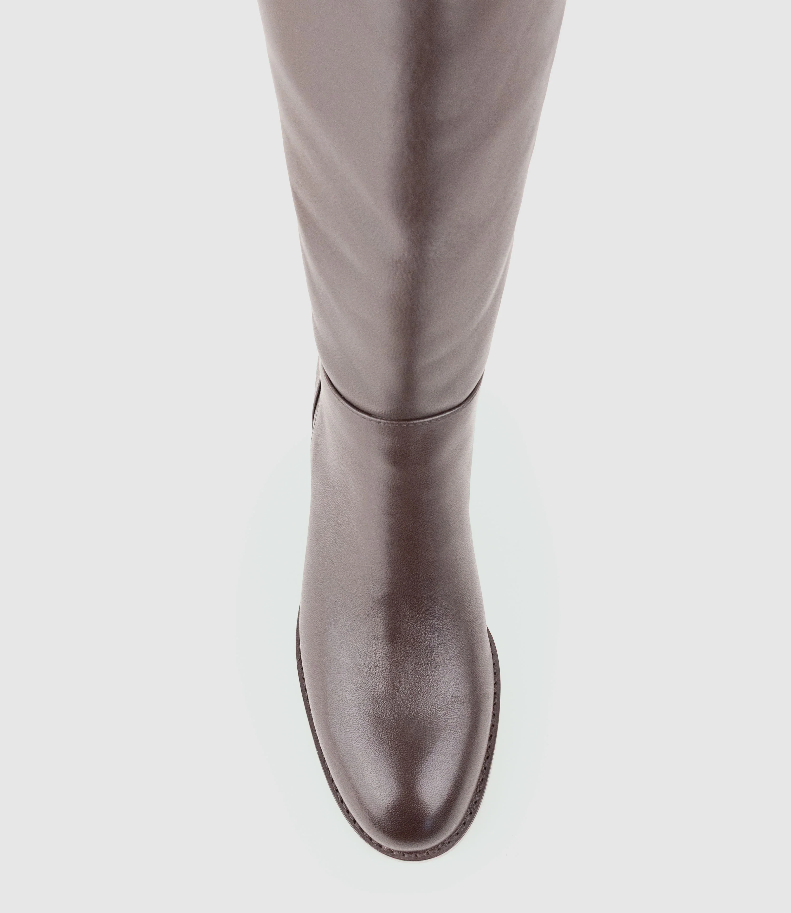 VERONICA70 Wide Fit Knee High Boot in Chocolate - Image 5