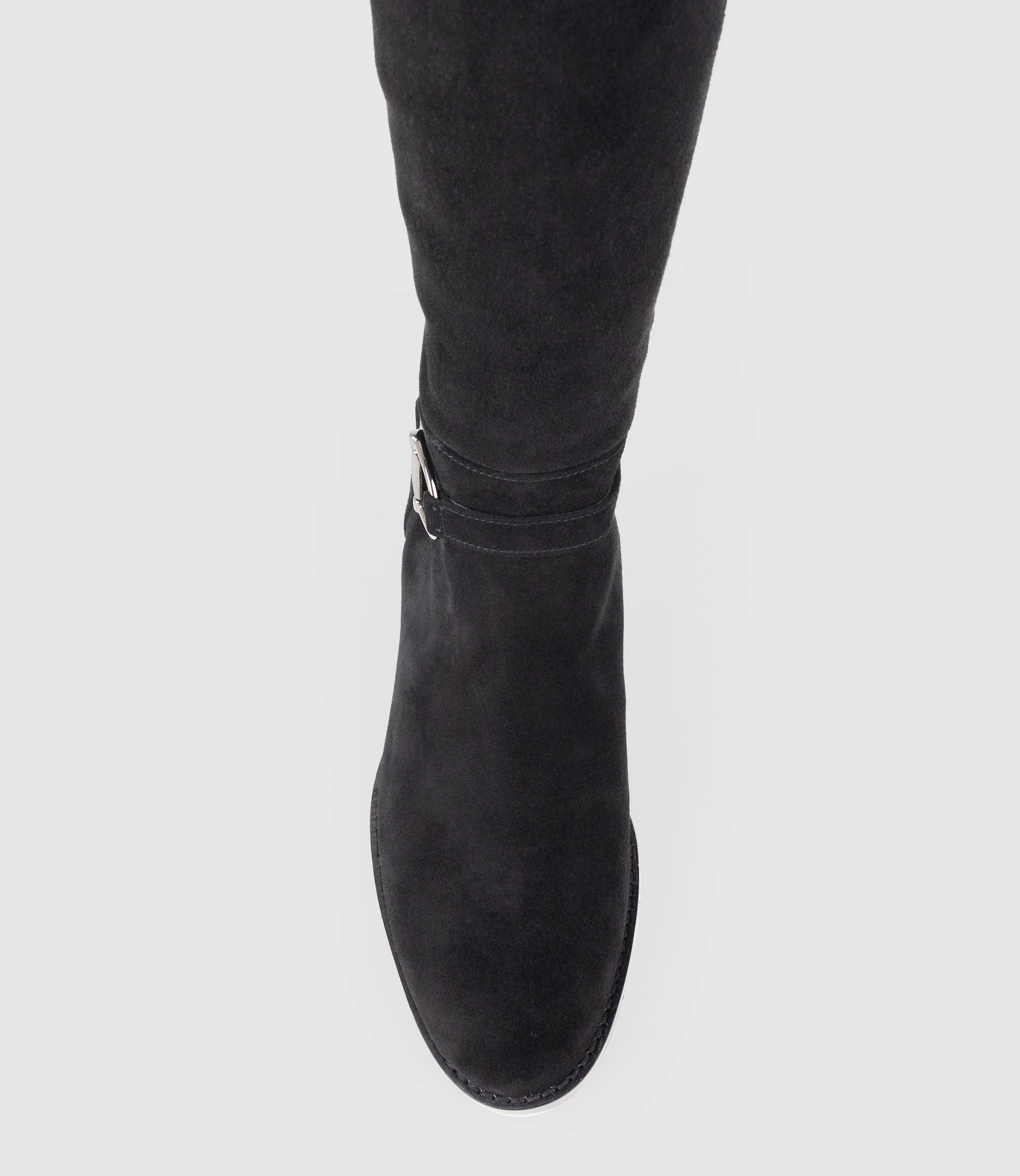 VIRTUAL70 Knee High Boot in Black Suede - Image 4