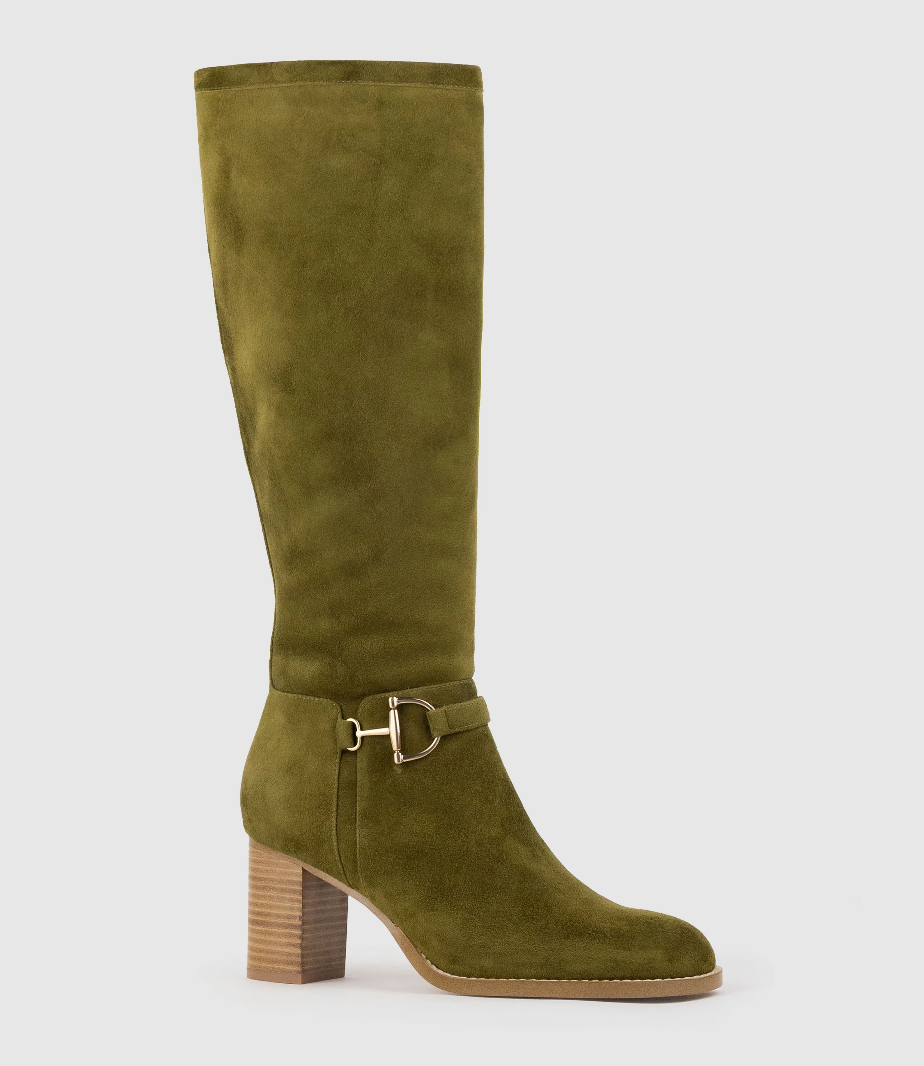 VIRTUAL70 Knee High Boot in Military Suede - Image 3