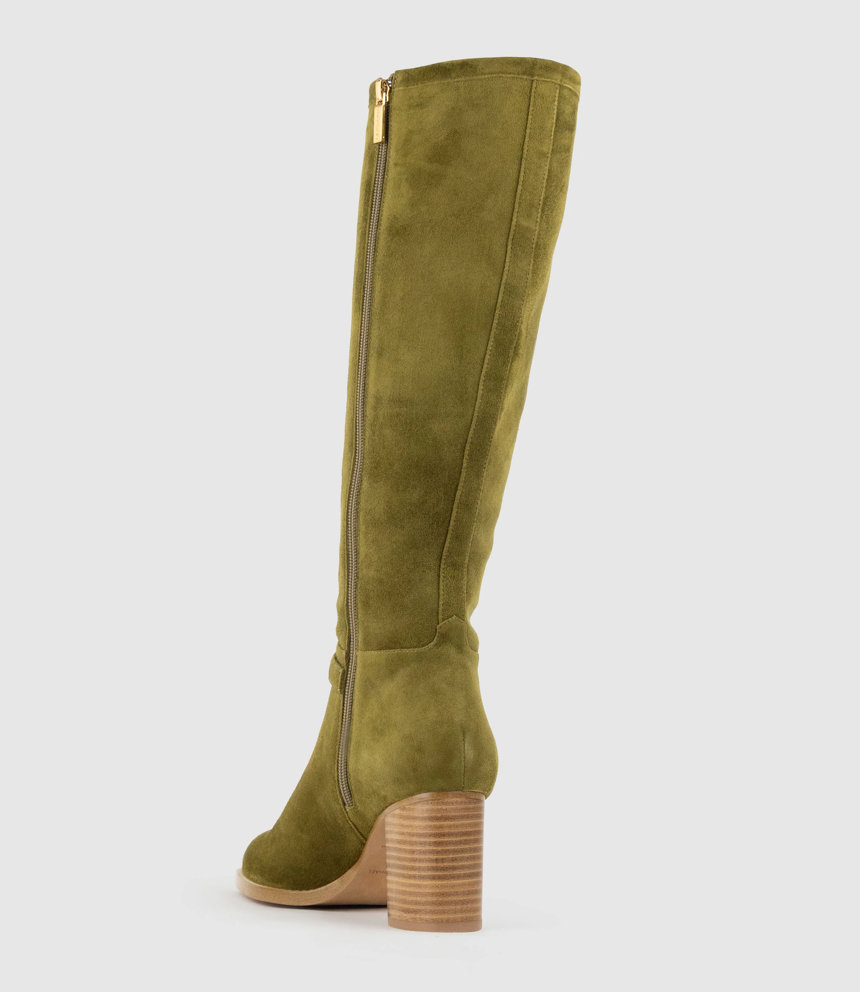VIRTUAL70 Knee High Boot in Military Suede - Image 4