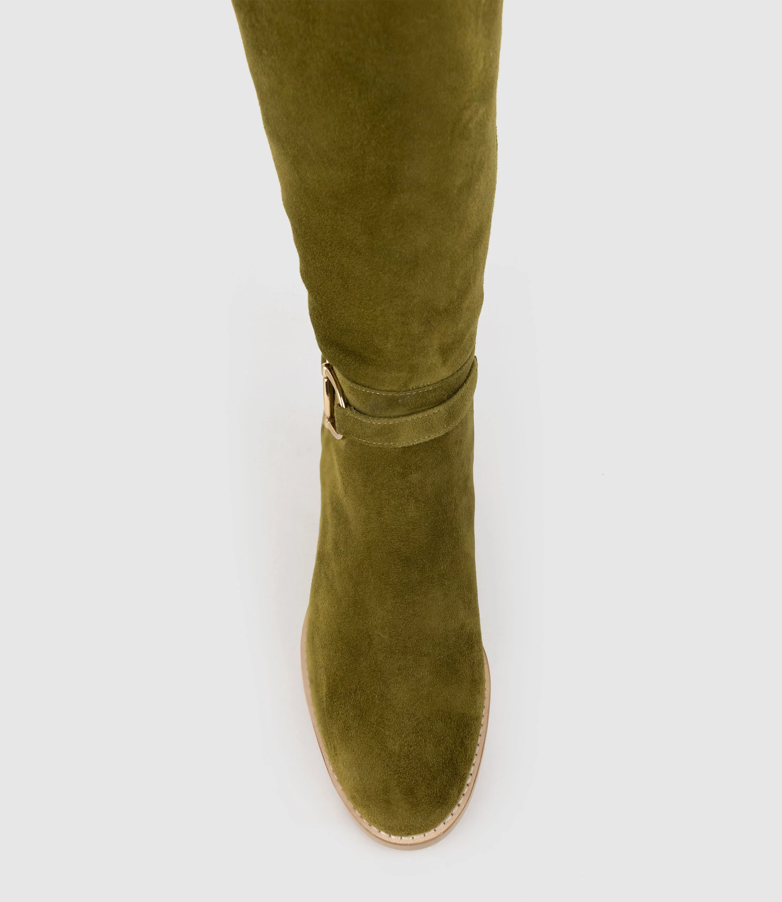 VIRTUAL70 Knee High Boot in Military Suede - Image 5