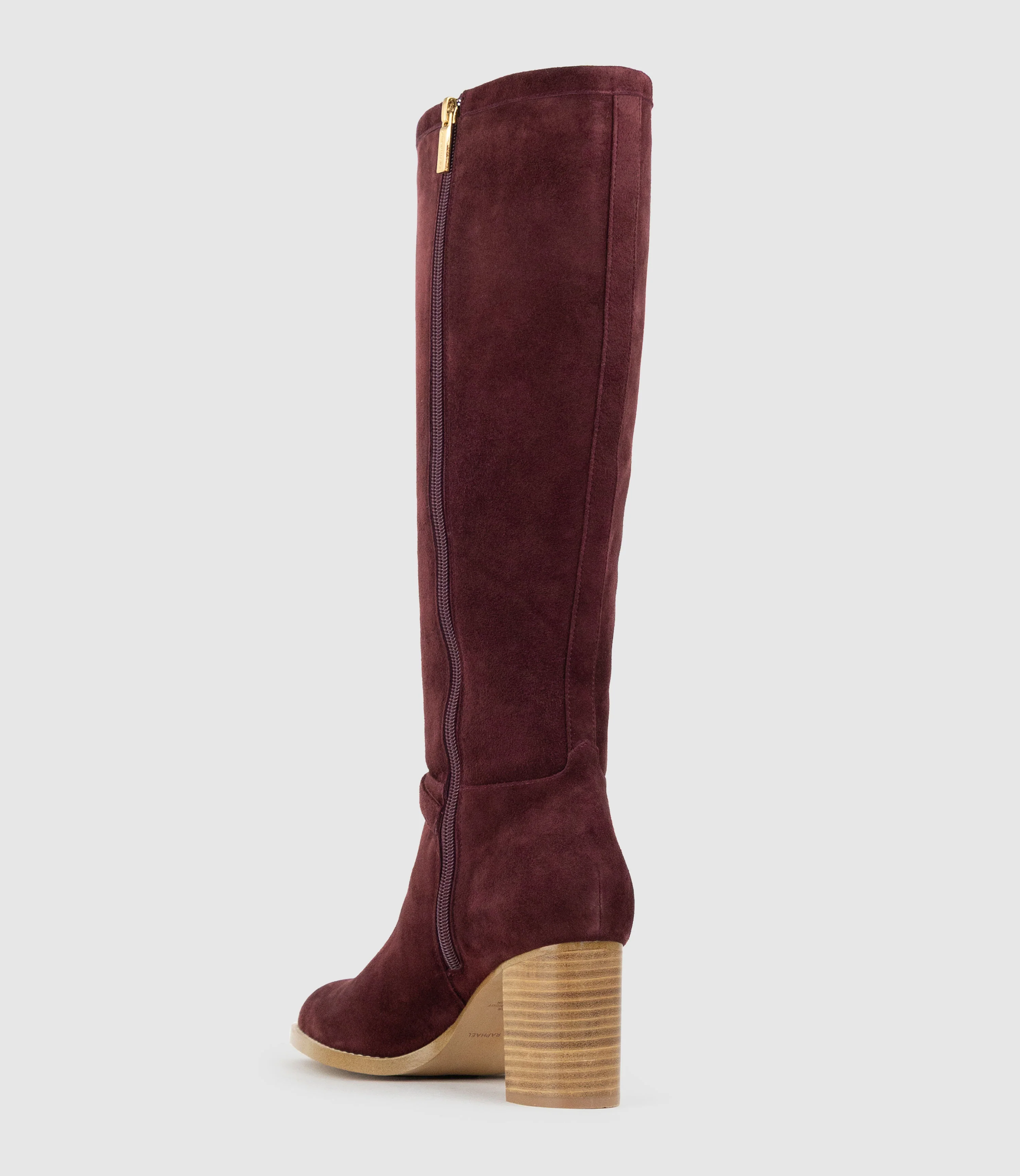 VIRTUAL70 Knee High Boot in Wine Suede - Image 4