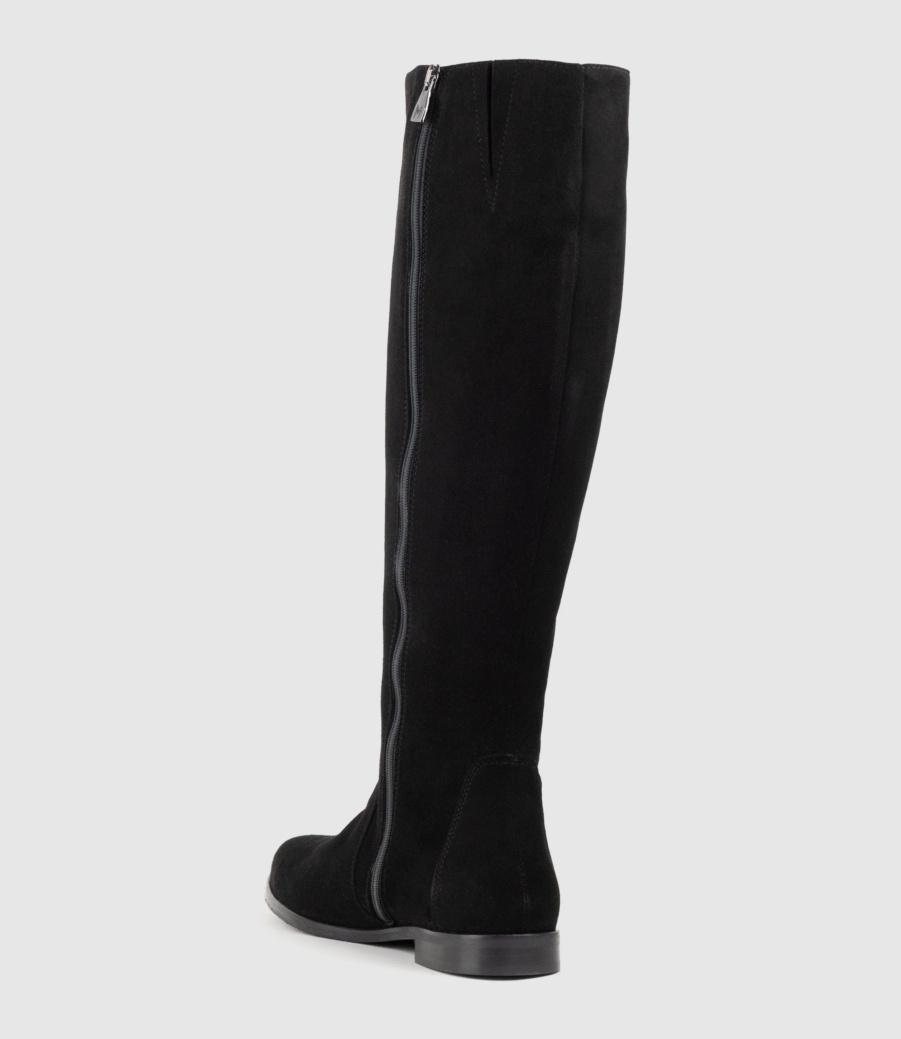 VISTERE Relaxed Knee High Boot in Black Suede - Image 4