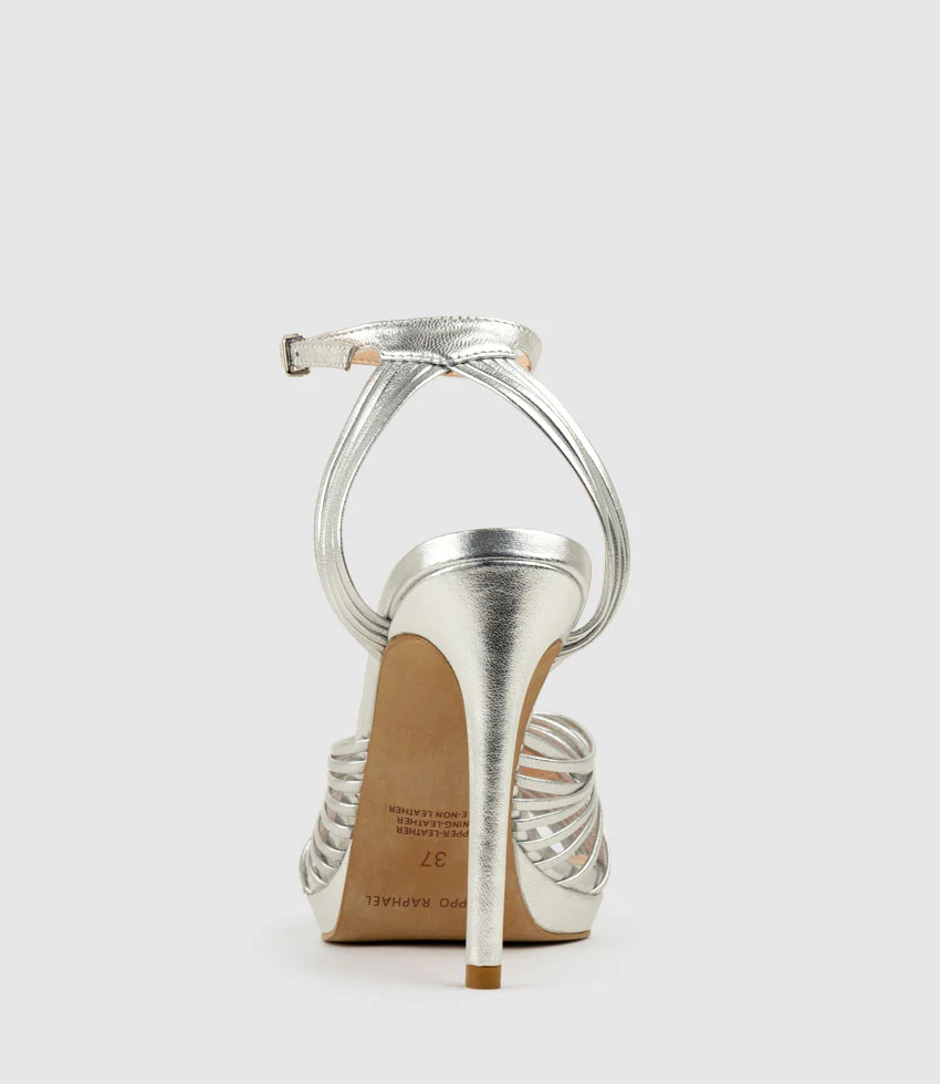 WANDA110 Sunray Platform Sandal in Silver - Image 3
