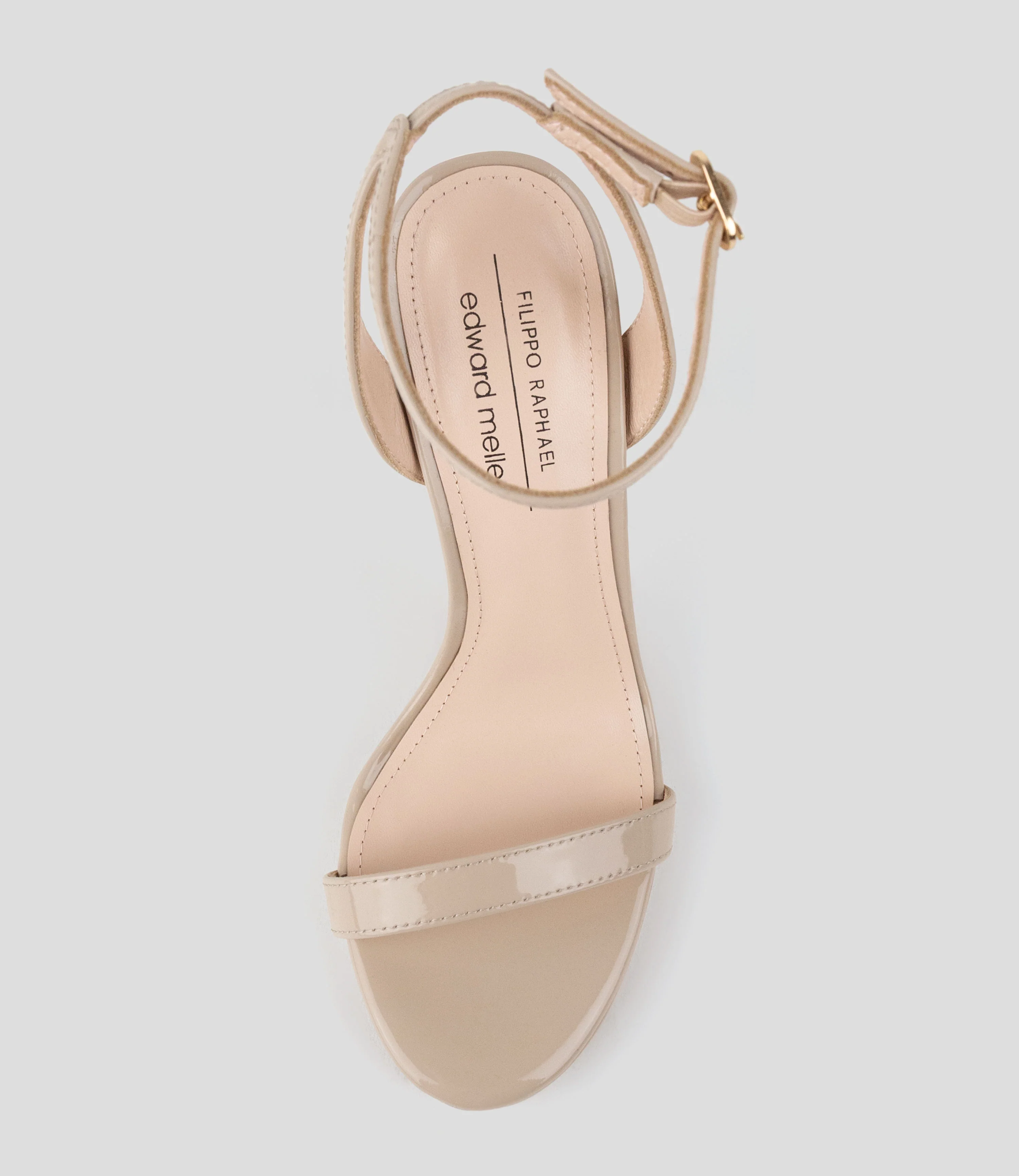 WHISPER110 Single Strap Platform Sandal in Blush Patent - Image 5