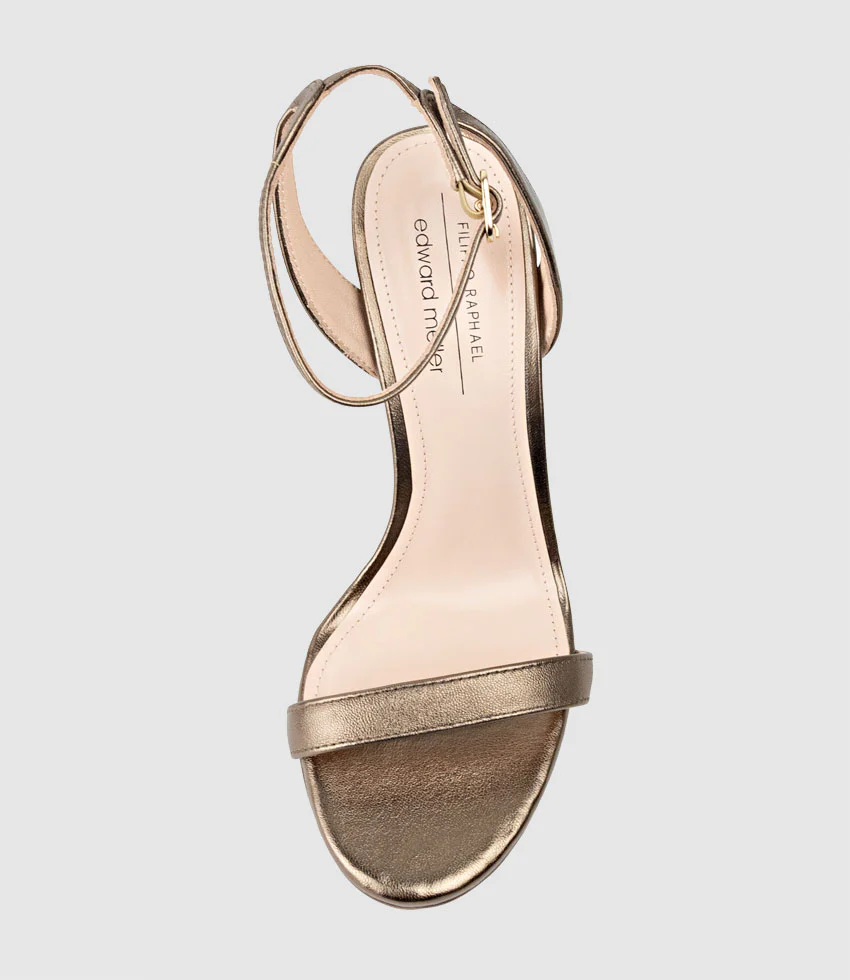 WHISPER110 Single Strap Platform Sandal in Bronze - Image 5