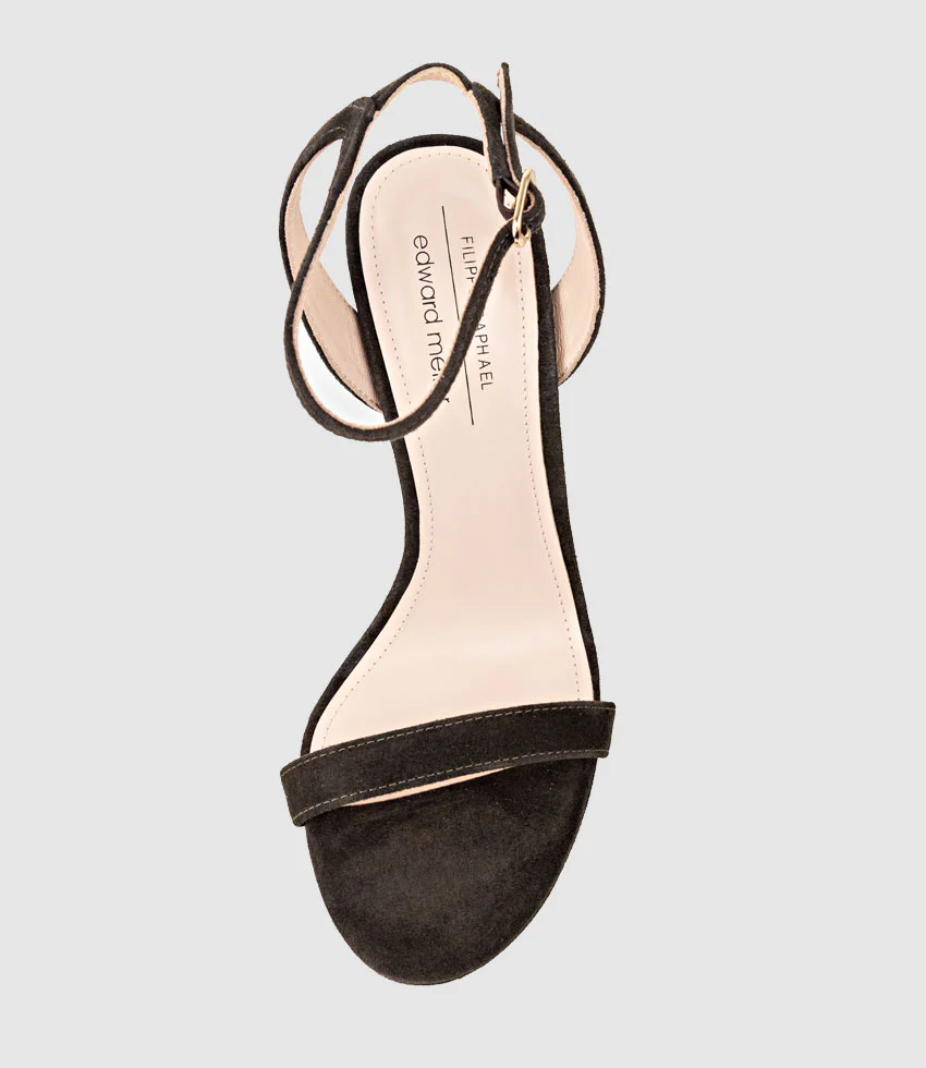 WHISPER110 Single Strap Platform Sandal in Chocolate Suede - Image 4