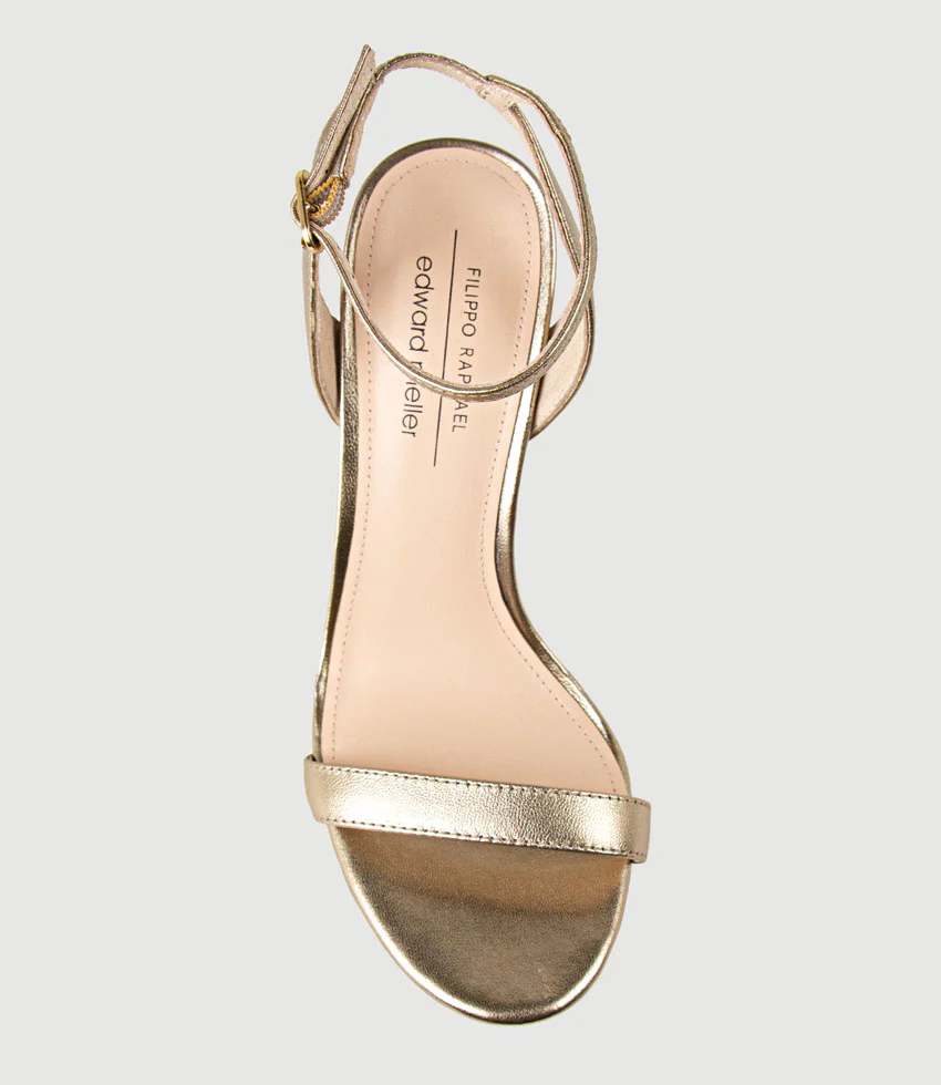WHISPER110 Single Strap Platform Sandal in Rosegold - Image 4