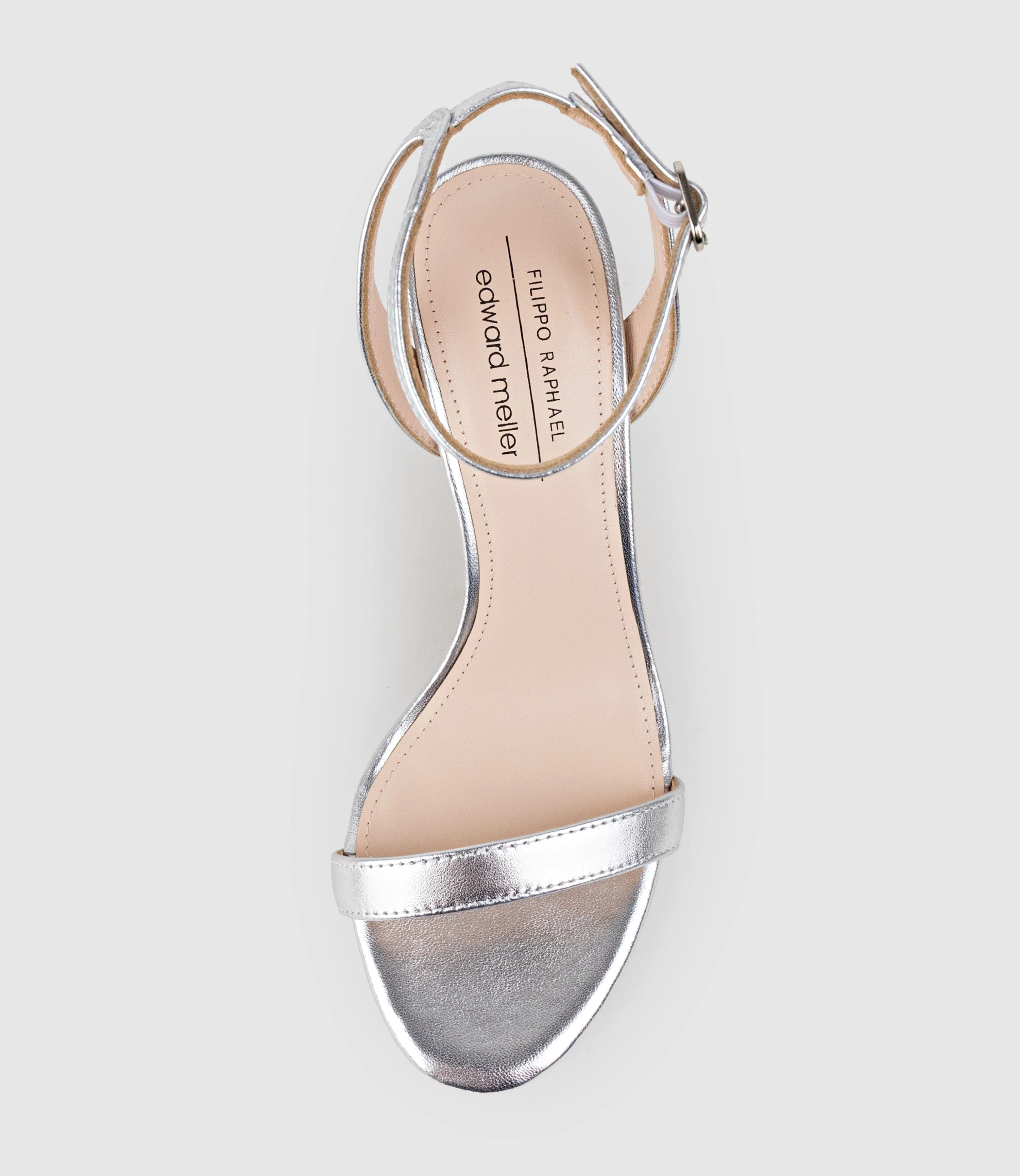 WHISPER90 Single Strap Platform Sandal in Silver - Image 5