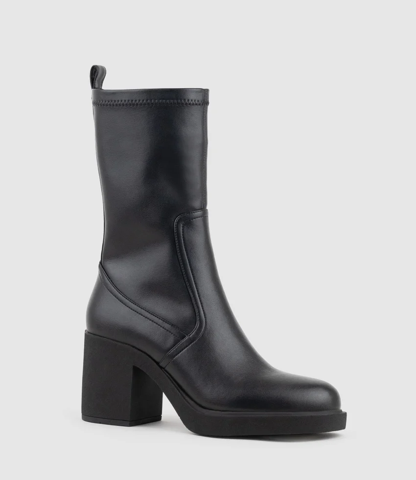 WHITFORD85 Stretch Ankle Boot on Unit in Black - Image 3