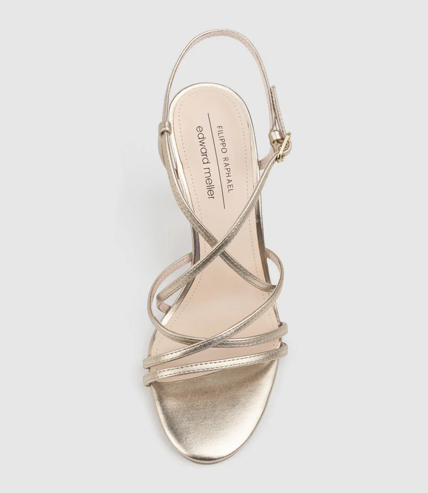 WILLA100 Strappy Sandal in Rosegold - Image 4