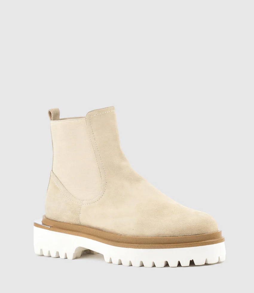 WILMOTT Chukka Boot on EVA Sole in Sand Suede - Image 2