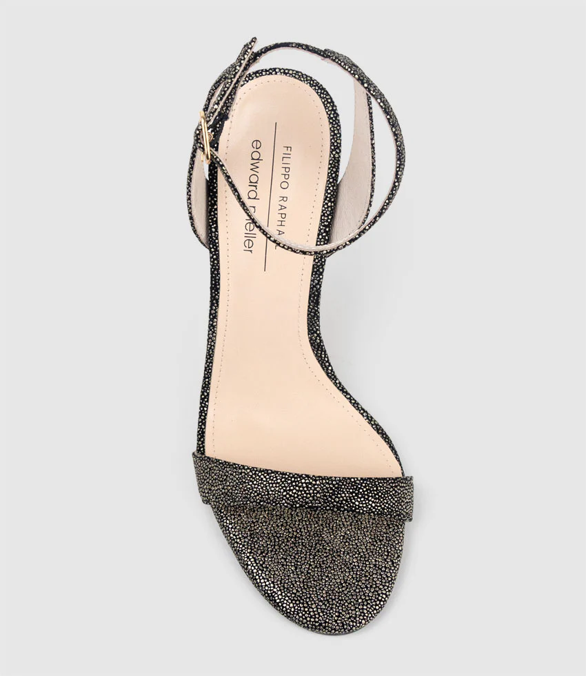 WISP100 Single Strap Sandal in Gold Speckle - Image 4
