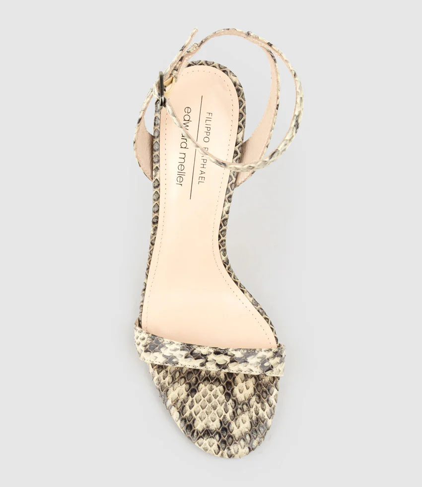 WISP100 Single Strap Sandal in Roccia Snake - Image 5