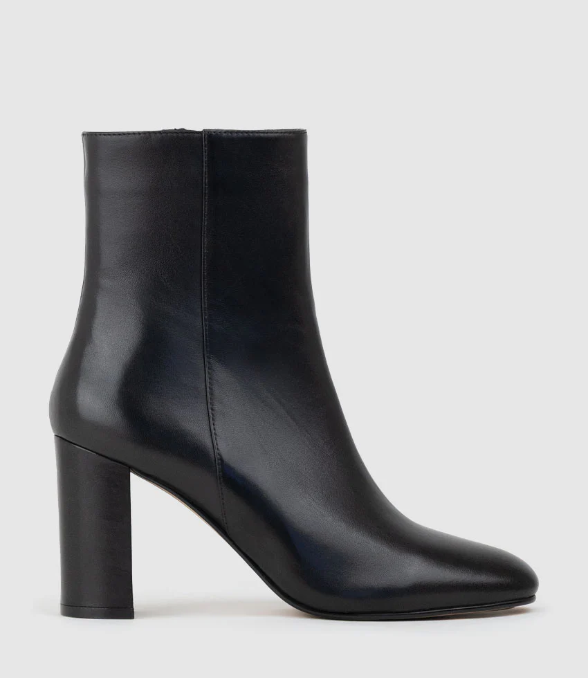XADIA85 Block Heel Ankle Boot in Black