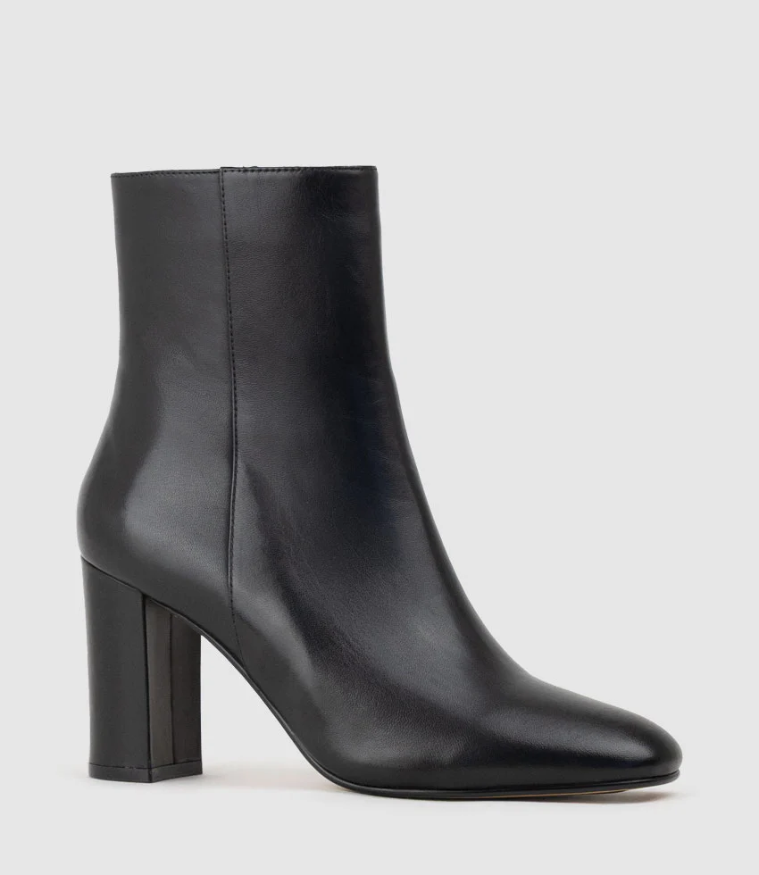 XADIA85 Block Heel Ankle Boot in Black - Image 2