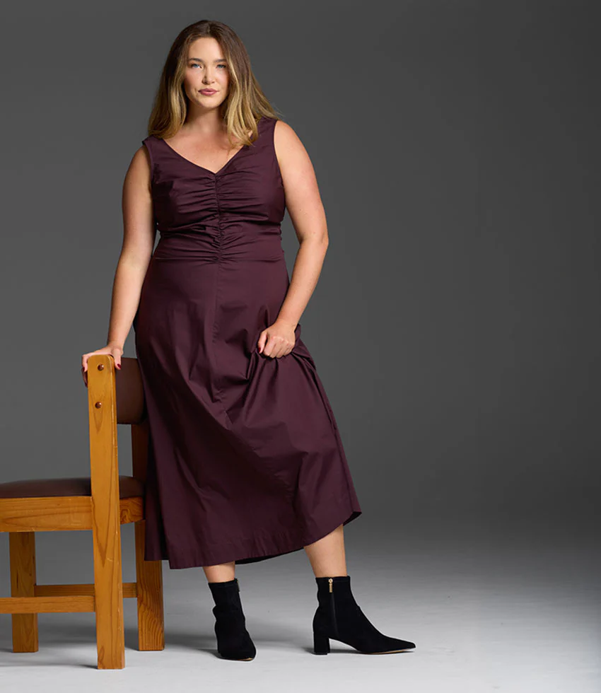 ZADINE55 Block Heel Sock Boot in Black Suede - Image 2