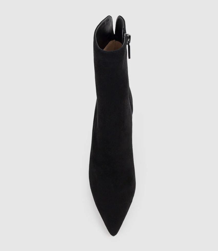 ZALORA85 Ankle Boot on Wedge in Black Suede - Image 5