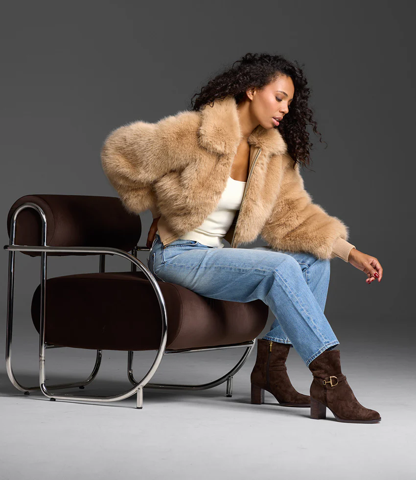 ZIERA70 Ankle Boot in Chocolate Suede - Image 2