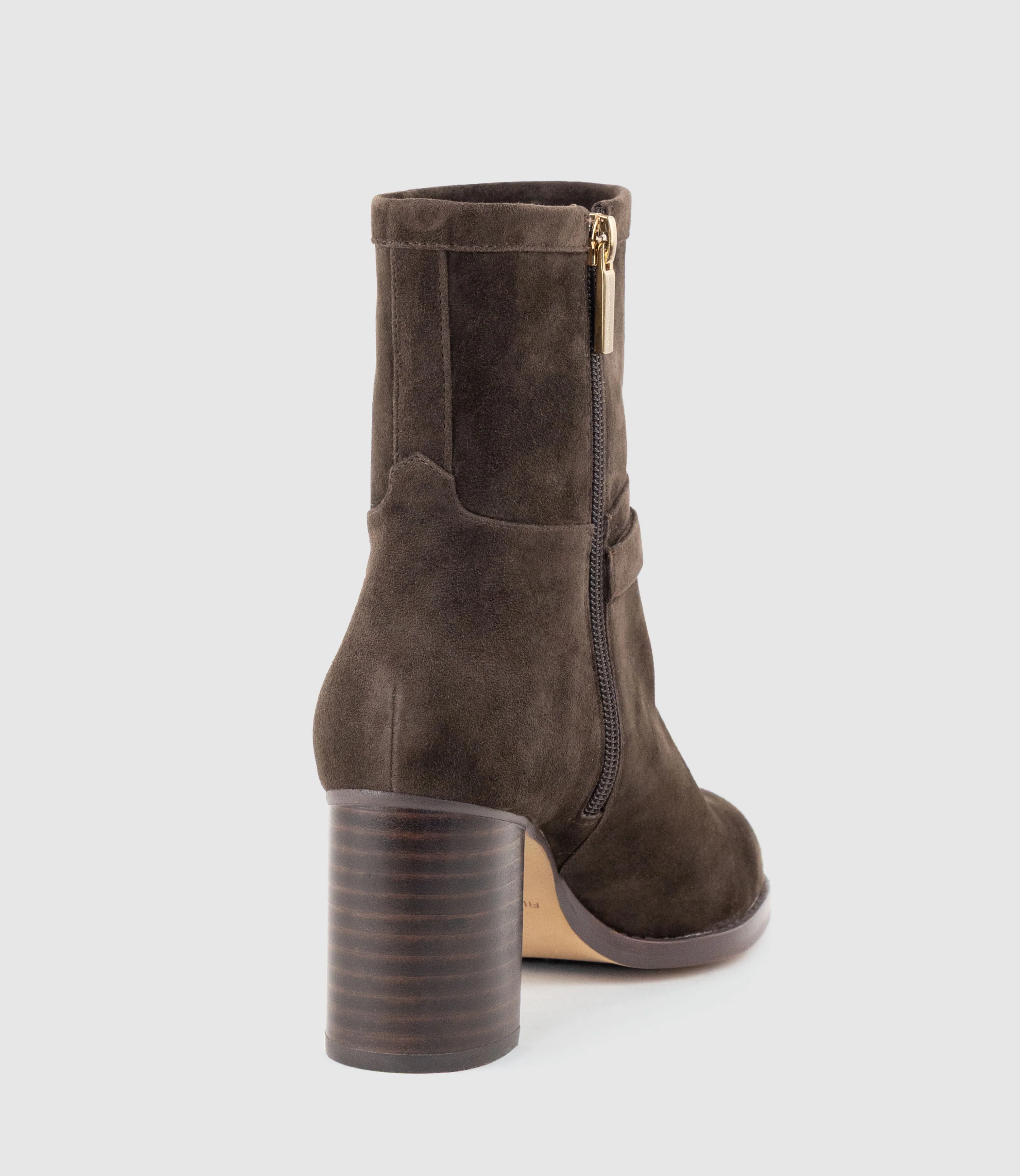 ZIERA70 Ankle Boot in Chocolate Suede - Image 4