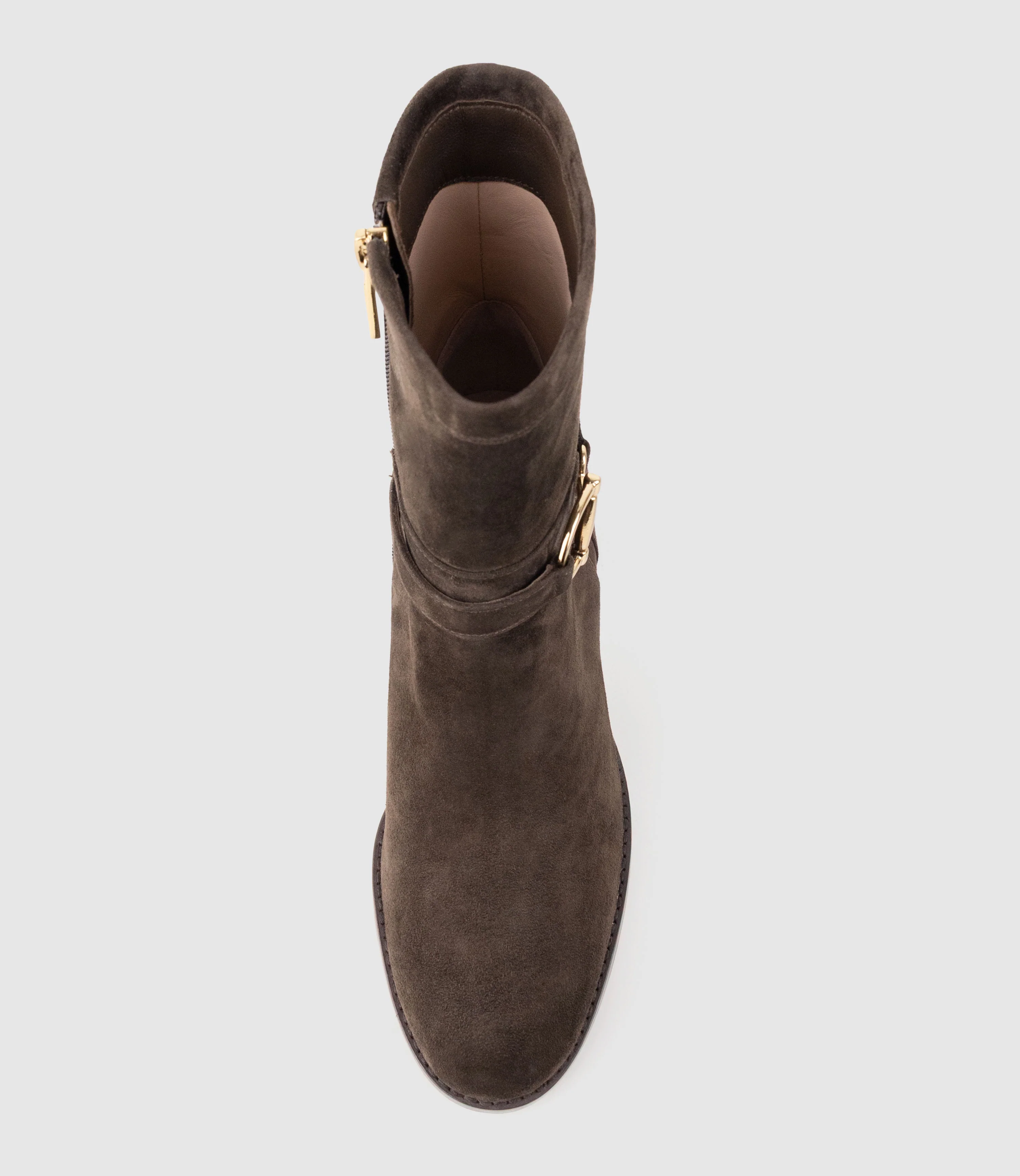 ZIERA70 Ankle Boot in Chocolate Suede - Image 5