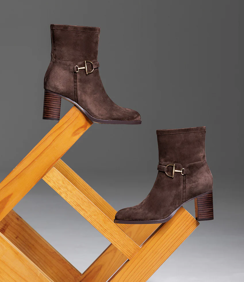 ZIERA70 Ankle Boot in Chocolate Suede - Image 6