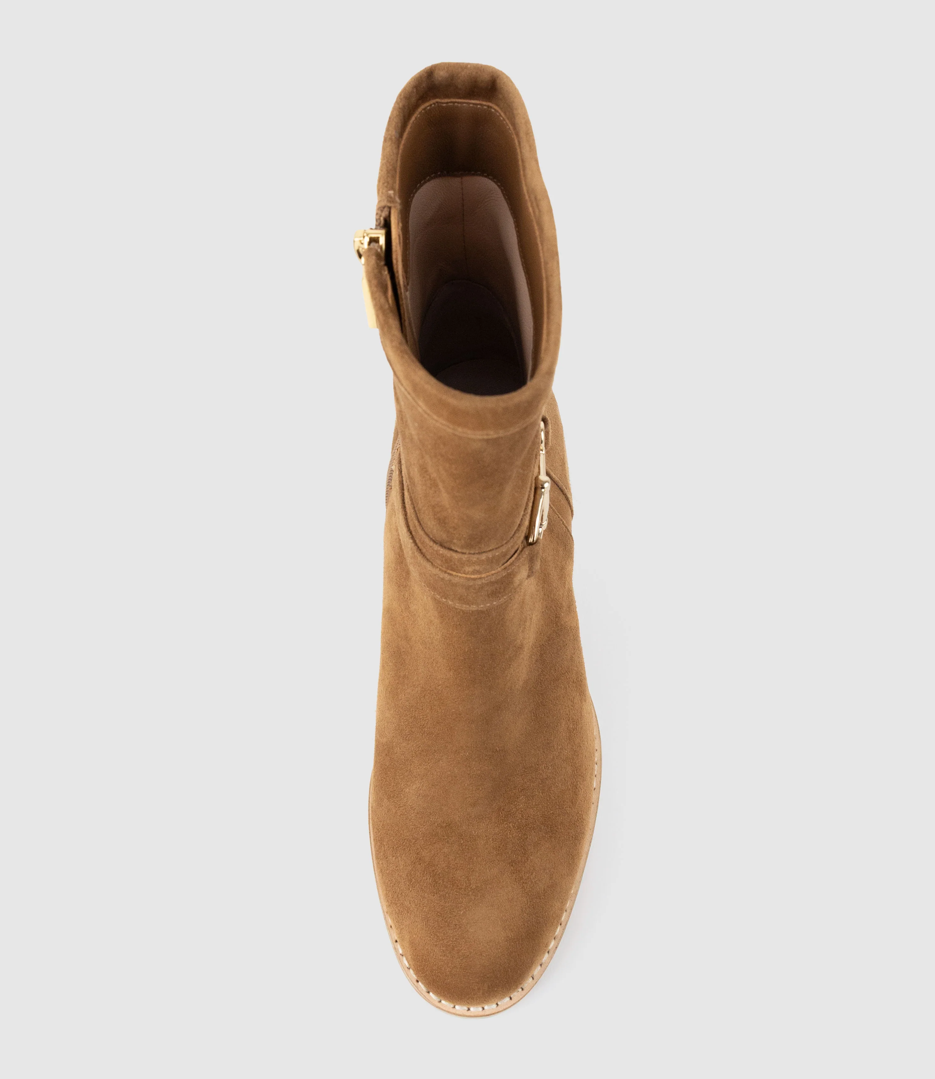 ZIERA70 Ankle Boot in Tan Suede - Image 4