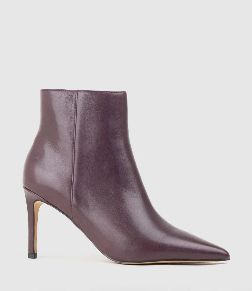ZYAIR85 Stiletto Ankle Boot in Bordeaux Calf - Image 2